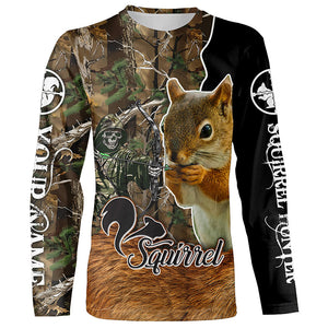 Squirrel Hunting Camouflage Custom Name Shirts for Hunter, Squirrel Hunting Gifts Shirts FSD554