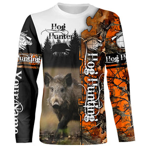 Wild Hog Hunting Camo Custom Name Shirts for hunter, personalized hunting gifts FSD292