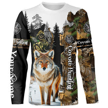 Load image into Gallery viewer, Coyote Hunting Camouflage Custom Name Shirts for Hunters, Personalized Hunting Shirts FSD92