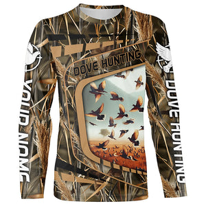 Dove hunting camo custom name 3D all over print Shirts Personalized Dove bird hunting gifts FSD2391