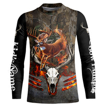 Load image into Gallery viewer, Whitetails Jumping Deer Hunting Camouflage Custom Name Shirts, Best Deer hunting gifts FSD979