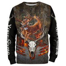 Load image into Gallery viewer, Whitetails Jumping Deer Hunting Camouflage Custom Name Shirts, Best Deer hunting gifts FSD979