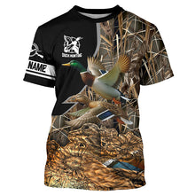 Load image into Gallery viewer, Best Duck Hunting Waterfowl Camo Custom Name Shirts for Duck Hunter, Personalized Hunting Gifts FSD692