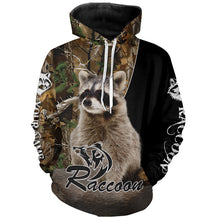 Load image into Gallery viewer, Raccoon Hunting camouflage Custom Name Shirts, Personalized Hunting shirts, hunting gifts FSD478