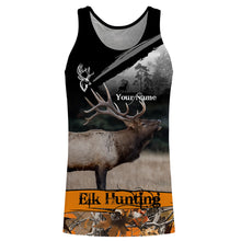 Load image into Gallery viewer, Elk hunting orange camouflage custom name shirts for hunters, Personalized elk hunting gifts FSD51