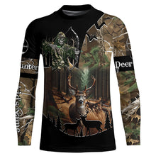 Load image into Gallery viewer, Deer Hunting Gripm Reaper Camouflage Custom Name all over print Shirts, Deer Hunting Gifts Shirt FSD760