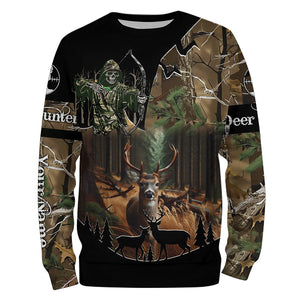 Deer Hunting Gripm Reaper Camouflage Custom Name all over print Shirts, Deer Hunting Gifts Shirt FSD760