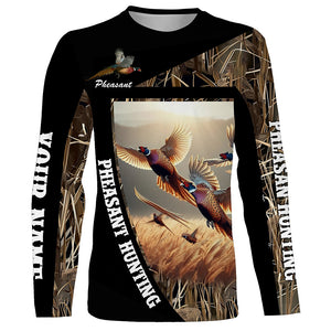 Pheasant Hunting Camo Custom name Shirts, Pheasant hunting shirt, Gifts for hunters FSD208