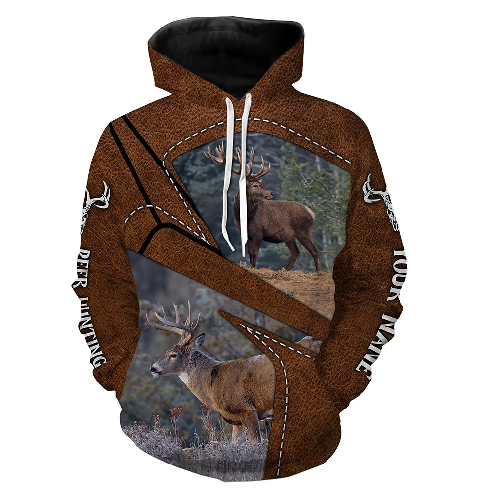 Deer Hunting Custom Name All over printed Shirts for Deer Hunter, Personalized Deer Hunting Gifts FSD2941