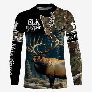 Best Elk Hunting Camouflage Shirts for Elk Hunters, Personalized Hunting Shirts FSD882