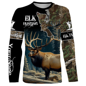 Best Elk Hunting Camouflage Shirts for Elk Hunters, Personalized Hunting Shirts FSD882