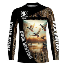 Load image into Gallery viewer, Best Duck Hunting Waterfowl Camo Custom name Shirts for Men, Kid - Duck hunting Clothes FSD666