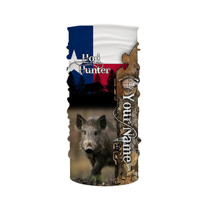 Wild Hog Hunting Texas Flag Camo Custom Name Shirts, TX Hog hunting shirt for hunter FSD332