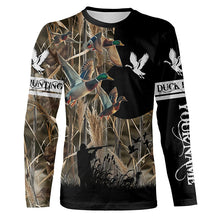 Load image into Gallery viewer, Personalized Duck Hunting Waterfowl Camo Shirts for Men, Kid, Duck Hunting clothes, hunting gifts FSD702