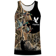 Load image into Gallery viewer, Personalized Duck Hunting Waterfowl Camo Shirts for Men, Kid, Duck Hunting clothes, hunting gifts FSD702