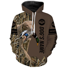 Load image into Gallery viewer, Chesapeake Bay Retriever Hunting Dog Custom Name Camo Shirts, Hunting Gifts FSD4083KYC