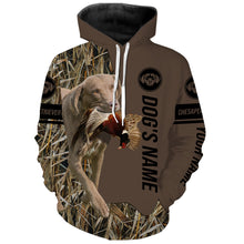Load image into Gallery viewer, Chesapeake Bay Retriever Hunting Dog Custom Name Camo Shirts, Hunting Gifts FSD4083KYC