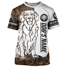 Load image into Gallery viewer, Golden Retriever Dog tattoo Camo Custom Name Shirts - Personalized Gift for Golden Lovers, Golden Dog Owners FSD2652