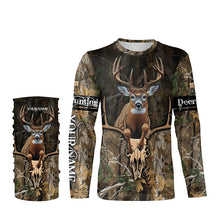 Load image into Gallery viewer, Deer Hunting Big Buck Jumping Camouflage Custom Name all over print Shirts, Deer Hunting Gifts FSD745