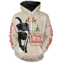 Load image into Gallery viewer, Christmas Black Labrador Retriever Hunting Dog Custom Name Shirts, Gifts for Hunters FSD4609