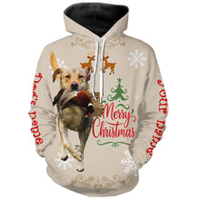 Load image into Gallery viewer, Christmas Yellow Labrador Retriever Hunting Dog Custom Name Shirts, Gifts for Hunters FSD4612