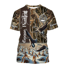 Load image into Gallery viewer, Goose Hunting Waterfowl Camo custom Name Shirts, Goose hunting shirt, gift for Hunter FSD186