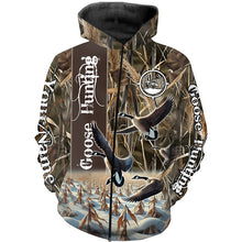 Load image into Gallery viewer, Goose Hunting Waterfowl Camo custom Name Shirts, Goose hunting shirt, gift for Hunter FSD186