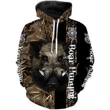 Load image into Gallery viewer, Wild Boar Hunting Camouflage Custom Name Shirts for hunter, Personalized hunting gifts FSD191