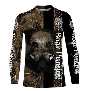 Wild Boar Hunting Camouflage Custom Name Shirts for hunter, Personalized hunting gifts FSD191