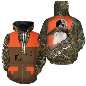 Custom Name English Setter Dog Pheasant Upland Hunting Vest shirt for Men FSD3989