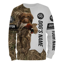 Load image into Gallery viewer, Pheasant Hunting With Griff Dog Wirehaired pointing griffon Custom Name All Over Print Shirts FSD3599