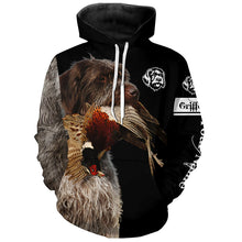 Load image into Gallery viewer, Pheasant Hunting With Griff Dog Wirehaired Pointing Griffon customize Name Shirts, Hunting Gifts FSD3605