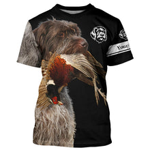 Load image into Gallery viewer, Pheasant Hunting With Griff Dog Wirehaired Pointing Griffon customize Name Shirts, Hunting Gifts FSD3605