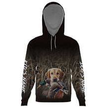 Load image into Gallery viewer, Duck Hunting Waterfowl Camo Golden Retriever Dog Shirts, Personalized Duck Hunting clothes FSD4540