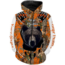 Load image into Gallery viewer, Bear Hunting orange Camouflage custom Name all over print Shirts, Bear hunting Shirt, gift for Hunter FSD228