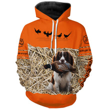 Load image into Gallery viewer, Pheasant Hunting Blaze Orange color Custom name Shirts with Hunting Dogs, Pheasant Hunting clothing FSD4547