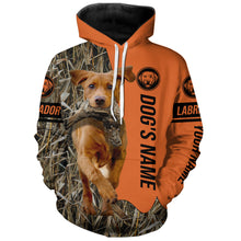 Load image into Gallery viewer, Fox Red Labrador Retriever Hunting Dog Customized Name Shirts for Hunters FSD4213