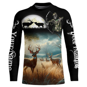 Deer Hunting Grim Reaper Custom Name Shirts for Deer Hunter, Hunting Gift, Hunting Shirts FSD557