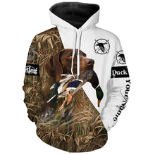 Load image into Gallery viewer, Duck hunting with dog german shorthaired pointer Custom Name 3D All over print Shirt, Hoodie Personalized gifts ideas for Duck hunter FSD2712