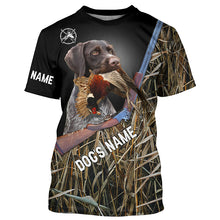 Load image into Gallery viewer, Deutsch Drahthaar Gun Dog Pheasant Hunting custom Name Shirts for Bird Hunters FSD3918