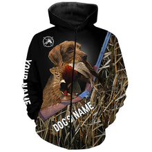Load image into Gallery viewer, Pudelpointer Dog Pheasant Hunting Custom Name Shirts for Pheasant Hunters FSD3922