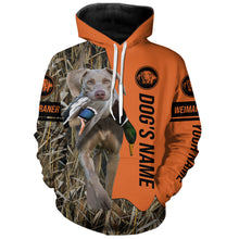 Load image into Gallery viewer, Weimaraner Hunting Dog Customized Name All over printed Shirts for Hunters, Hunting Gifts FSD4093