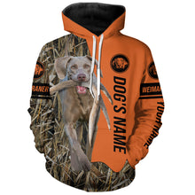 Load image into Gallery viewer, Weimaraner Hunting Dog Customized Name All over printed Shirts for Hunters, Hunting Gifts FSD4093