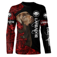 Load image into Gallery viewer, Chocolate Labs Labrador Retriever Dog Custom Name 3D All over print Shirt, Hoodie, Personalized gift FSD4096