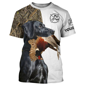 Black GSP Pheasant Hunting Dog 3D All over print Shirt, Hoodie - Custom Bird hunting dog shirt FSD3736