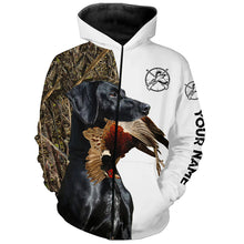 Load image into Gallery viewer, Black GSP Pheasant Hunting Dog 3D All over print Shirt, Hoodie - Custom Bird hunting dog shirt FSD3736