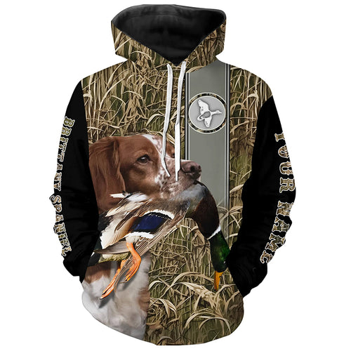 Brittany Dog Hunting Duck Brittany Spaniels custom Shirts, duck hunting hoodie, Duck hunting Gifts FSD3351