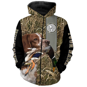 Brittany Dog Hunting Duck Brittany Spaniels custom Shirts, duck hunting hoodie, Duck hunting Gifts FSD3351