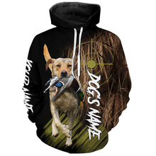 Load image into Gallery viewer, Yellow Labrador Retriever Custom Name Hunting Dog Shirts for Hunter, Gifts for Hunters FSD4551