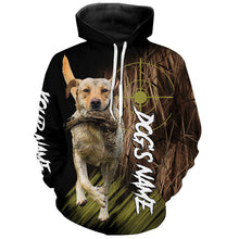 Load image into Gallery viewer, Yellow Labrador Retriever Custom Name Hunting Dog Shirts for Hunter, Gifts for Hunters FSD4551